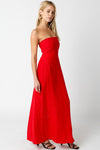 Home Of The Free Maxi Dress in Red