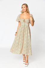 Olsen Magnolia Midi Dress in Multi Color
