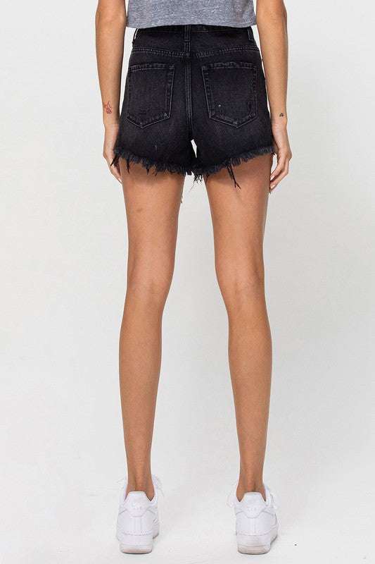 Be My Forever Denim Shorts in Black