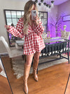 Pumpkin Patch Views Romper in Red