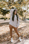 Soft Side Sweater in Beige