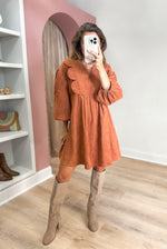 Overjoyed Dress in Camel