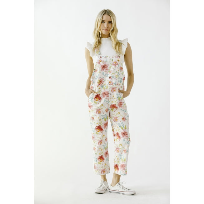 Garden Oasis Overalls in Multi Color