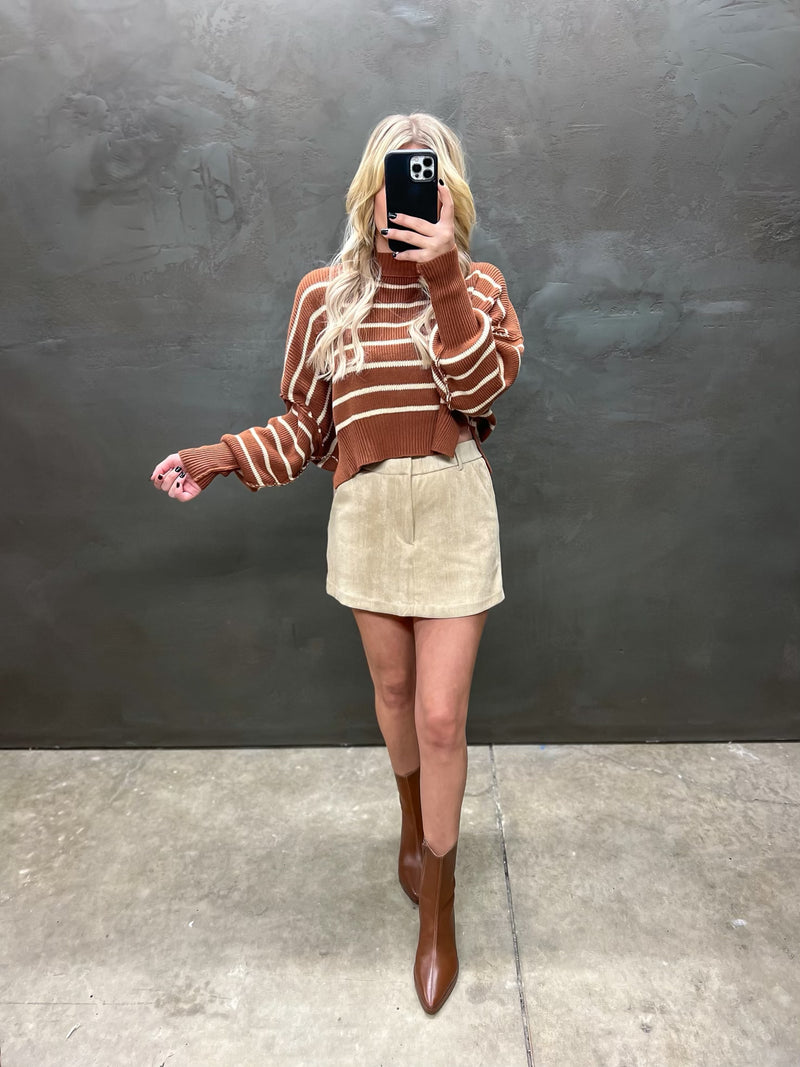 Last Chance Sweater in Camel