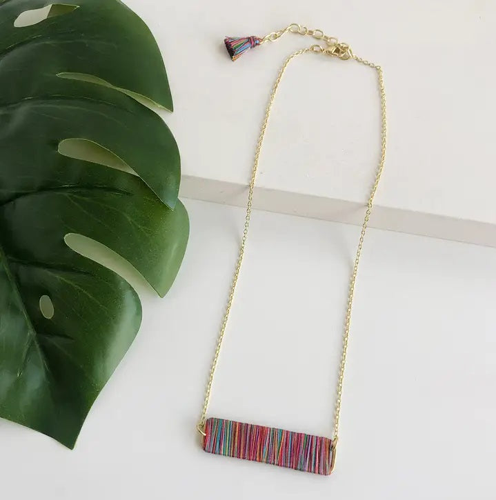 Face The Day Necklace in Multi Color