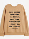 Champagne Therapy Sweatshirt in Mustard