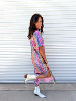 Leighton Loving Me Midi Dress in Multi Color