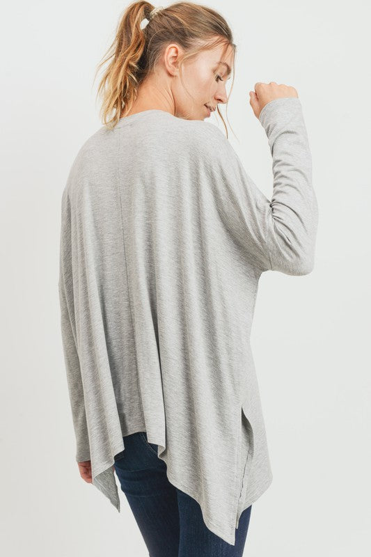 Charming Approach Top in Heather Grey