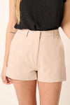 Cue The Chic Shorts in Beige