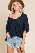 Keeping It Basic Top in Navy