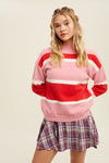 Lovers Land Sweater in Pink