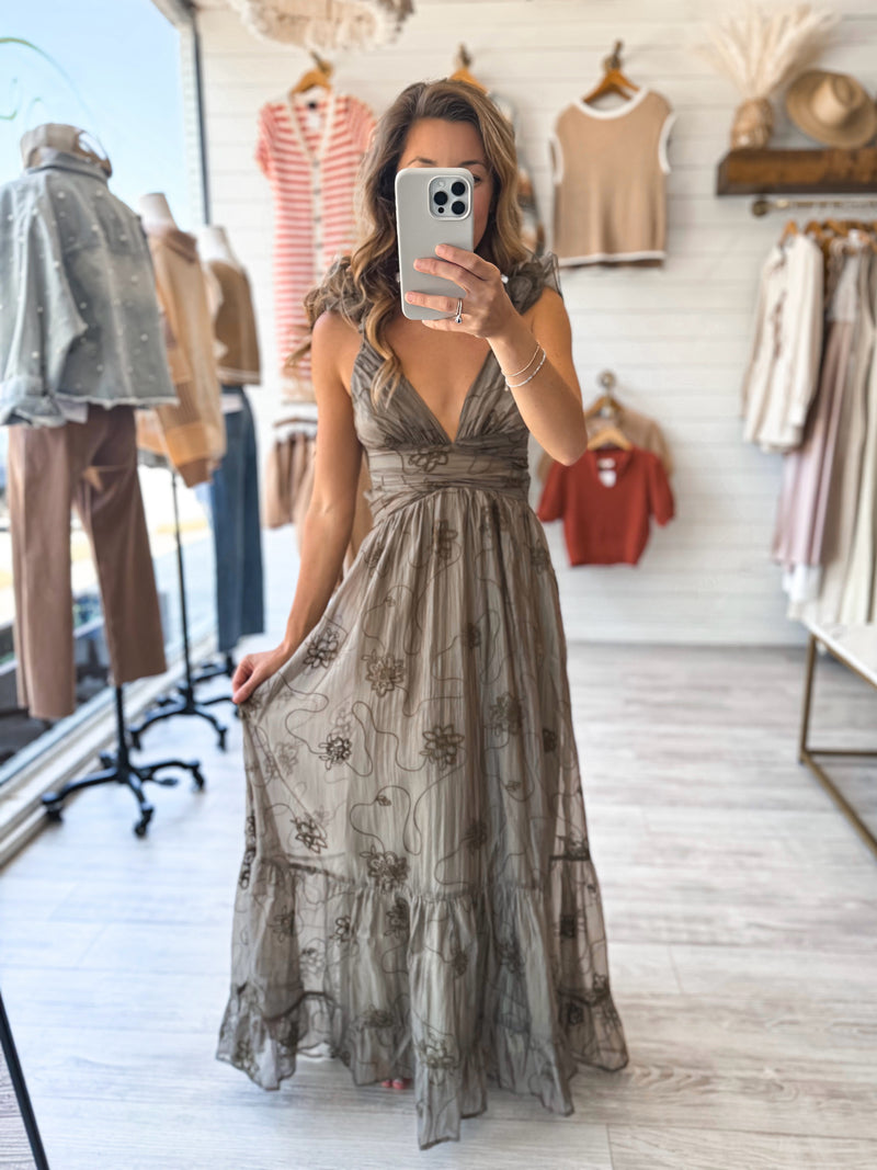 Till The End Maxi Dress in Olive