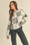 Moment In Time Sweater in Grey/Ivory