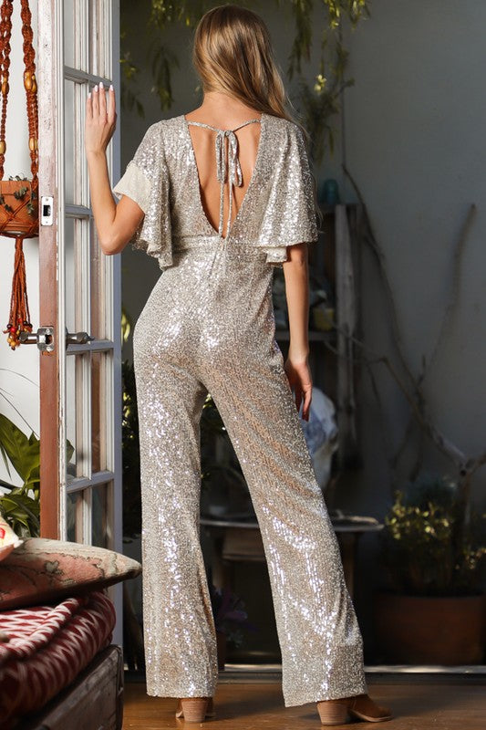 Show Stopper Jumper in Silver/Nude