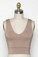 Meet Up Tank Top in Taupe