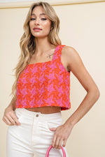 Vibrant Love Tank Top in Pink/Orange