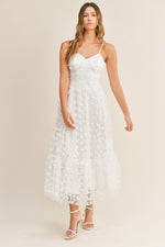 Vivacious Love Midi Dress in White