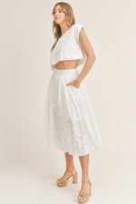 I Do Midi Skirt in Off White