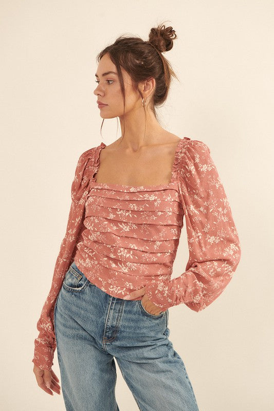 Quite A Delight Top in Rose