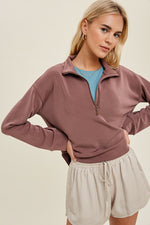 At Ease Pullover in Mauve