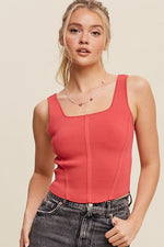 City Girl Top in Coral