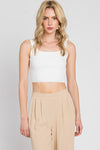 Playing It Cool Tank Top in Ivory