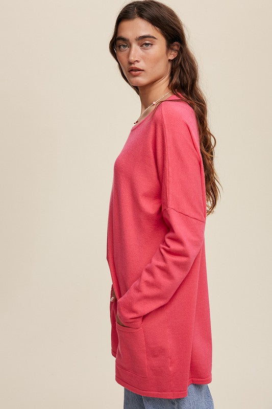 Into You Tunic Dress in Pink