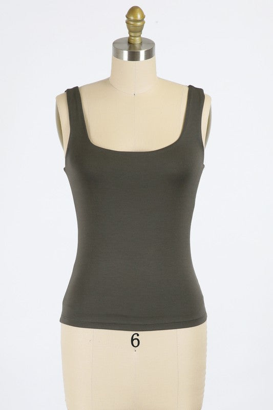 Take Your Shot Tank Top in Olive