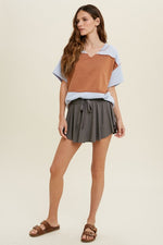 Match Point Skort in Charcoal