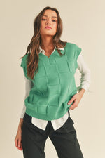 Hot Topic Sweater Vest in Mint Green