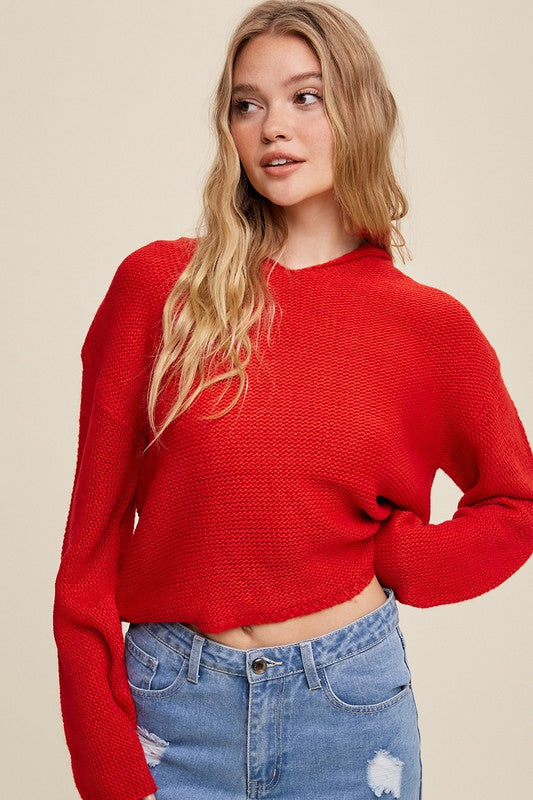 Daytime Breeze Sweater in Red