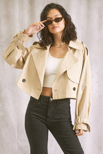 Hello Autumn Jacket in Beige