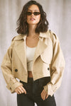 Hello Autumn Jacket in Beige