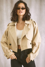 Hello Autumn Jacket in Beige