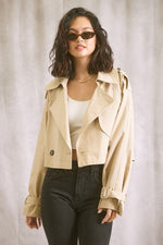 Hello Autumn Jacket in Beige