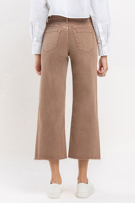 Mark My Word Wide Leg Jeans in Brown