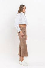 Mark My Word Wide Leg Jeans in Brown