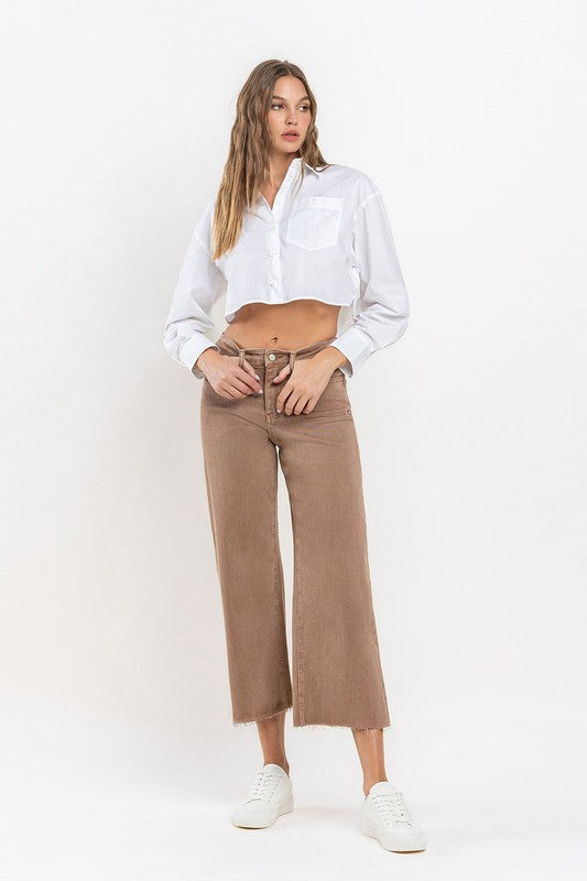 Mark My Word Wide Leg Jeans in Brown