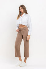 Mark My Word Wide Leg Jeans in Brown