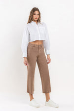 Mark My Word Wide Leg Jeans in Brown