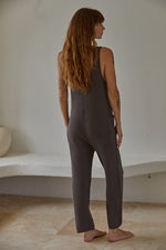 Hit Reply Jumpsuit in Brown