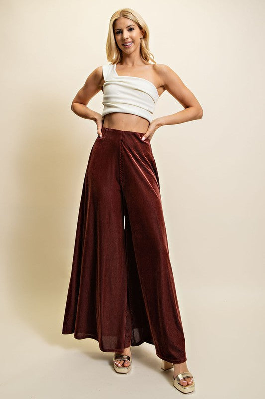 For The Moment Pants in Dark Mauve