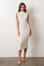 Another Time Midi Dress in Off White