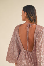 Life Of The Party Dress in Mauve
