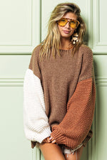 Gather Around Sweater in Brown