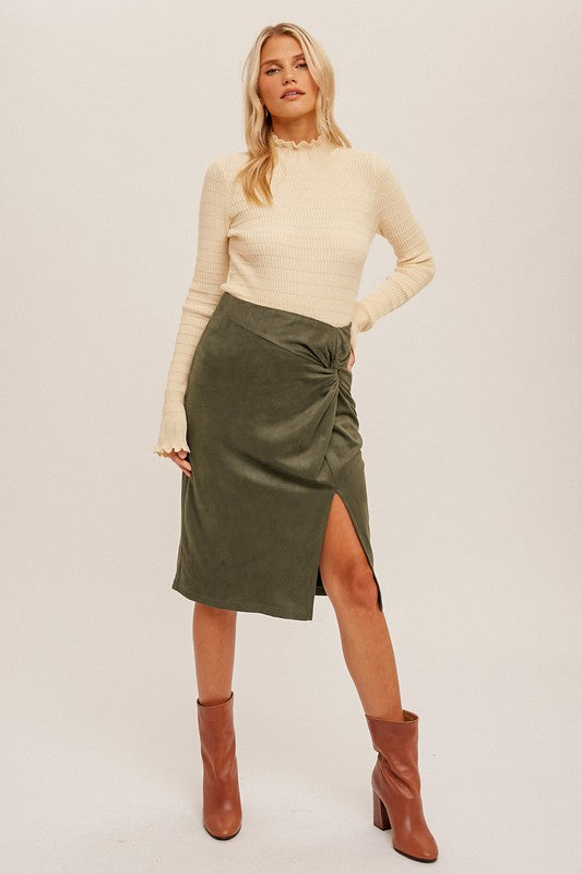 Mixed Emotions Midi Skirt in Olive – Dani-Rae & Company