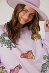 More For You Sweatshirt in Lavender