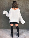 Waiting For You Sweater in Light Grey