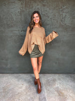 Waiting For You Sweater in Brown