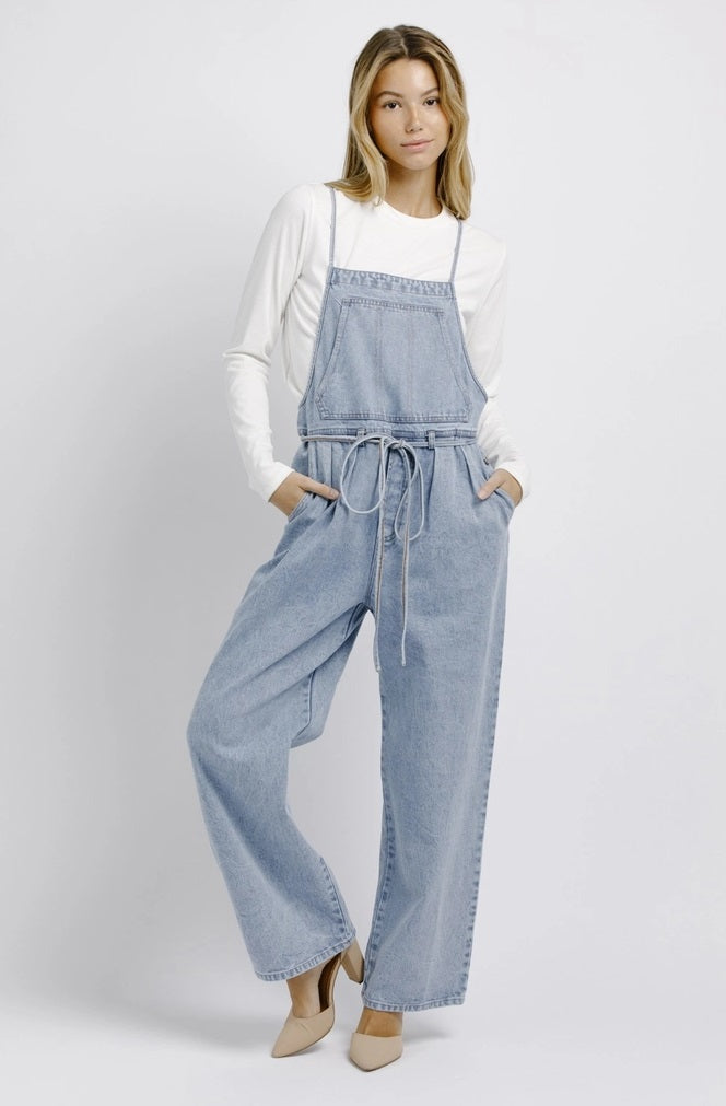 Hype You Up Overalls in Denim